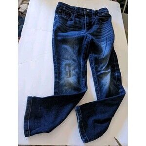 Cat & Jack Girl's Jeans size 6 Adjustable Waist Dark Wash Skinny Stretchy